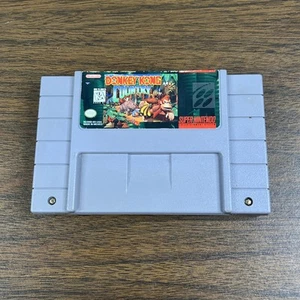 Donkey Kong Country Super Nintendo SNES Game Tested & Working! Authentic! - Picture 1 of 4