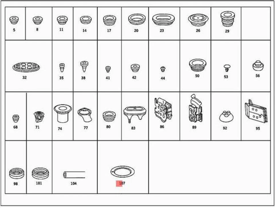Genuine MERCEDES A124 A208 A209 C107 C124 C126 C140 C208 R107 Cover 1136830110 - Image 1 of 1