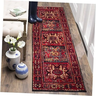 Vintage Hamadan Collection Runner Rug - 2'3" x 6', Red & Multi, Oriental  - Image 1 of 4