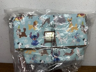 2017 Disney Dooney & Bourke Azul Perros Bolso de Hombro Ambler Bandolera Cartera - NUEVO Foto 1 de 4