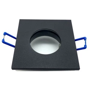 SILVA IP65 Bathroom Black Square Ceiling Spot Lights Down lights LED GU10 MR16 - Picture 1 of 1