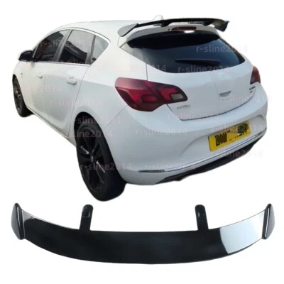 AFTERMARKET PRODUCTS Universal For Vauxhall Astra VI (J) P10 Hatch Rear Roof Spoiler Wing Gloss Black