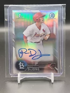 2016 1ST Bowman Chrome Paul DeJong Auto Refractor /499 St Louis Cardinals - Foto 1 di 1