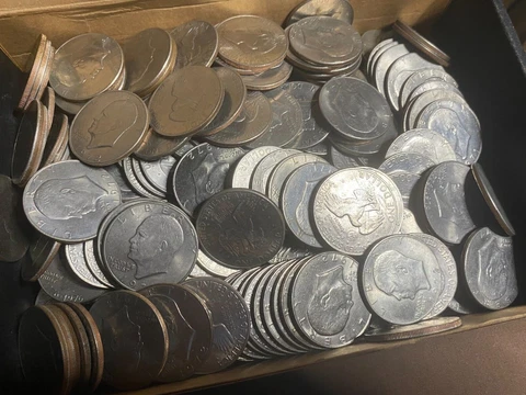 10 IKE EISENHOWER DOLLAR MIX LOT 1971-1978 Circulated Cover
