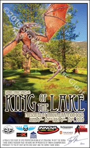 DISC GOLF ART - LIMITED EDITION SIGNED & NUMBERED LITHOGRAPH- DRAGON KOTL BIJOU - Picture 1 of 1