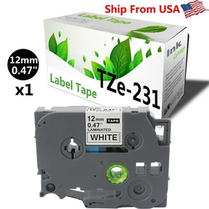 1 PK TZe231 TZe-231 label Tape Used for P-Touch CUBE (Blue) (Black on White) - Picture 1 of 2