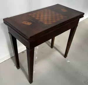 Tavolino Da Gioco Luigi XVI Intarsiato - Foto 1 di 21