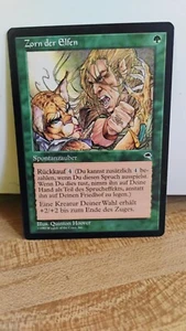 ELVVISH FURY Magic the Gathering MTG 1997 Instant GERMAN Language Trading Card - Picture 1 of 2