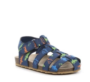 Max+Jake New With Box Finn Fisherman Sandals. Blue With Sharks. Size 5 Toddler - Picture 1 of 10