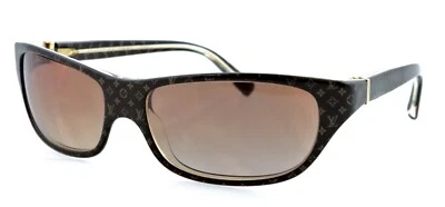 Gafas de sol Louis Vuitton Z0021E F1026 58 mm marrón dorado LV monograma Italia unisex Foto 1 de 4