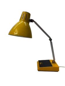 Vintage MG Yellow Desktop Lamp Made In Hong Kong - Foto 1 di 12