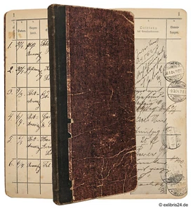 Libro de entrega postal sobre envíos de valor y certificado (1904-1916 / Schwerin) - Imagen 1 de 6