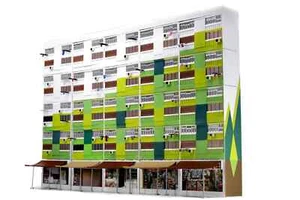 Tiny City Hong Kong # Bd22 Nam Shan Estate Diorama Model - Picture 1 of 6