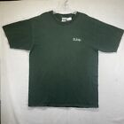 T-shirt ILEX vintage Y2K brodé vert homme grand tricot épais