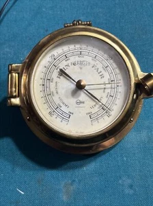 Barigo Vintage Barometer Messing Maritim Instrument Made In Germany - Bild 1 von 9
