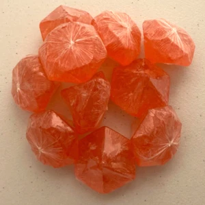 Seife Diamant Edelstein geformte Seife Neuheit Edelsteinseifen 10er Set Neu Handarbeit rote Farbe - Bild 1 von 6