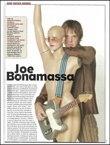 Joe Bonamassa edad 25 con Chandler LectraSlide guitarra perfil artículo 2 fotos - Imagen 1 de 3