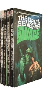 DOC SAVAGE Kenneth Robeson Book 53-65-78-79 Genghis Crimson Serpent Green Death - Picture 1 of 8