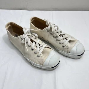 Vintage Converse Jack Purcell Ivory Canvas Size 6 Made in USA Custom **READ** - Picture 1 of 17