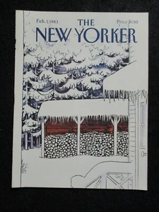 Vintage New Yorker Magazine (COVER ONLY) February 7 1983 Arthur Getz cover - Picture 1 of 1