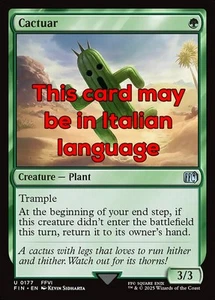 MTG CACTUAR FOIL EXC - KYACTUS 177 - FIN - MAGIC - Picture 1 of 1