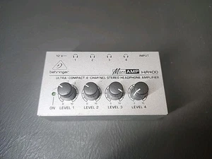 Behringer MicroAmp HA400 4-channel Stereo Headphone Amp No Power Supply  - Picture 1 of 3