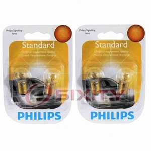 2 pc Philips Rear Side Marker Light Bulbs for Pontiac Grand Prix GTO LeMans wh - Picture 1 of 5
