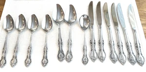 13 Marseilles Stainless Flatware Japan 4 Tsp, 2 Soup Spoons, Sugar Spoon + - Picture 1 of 7