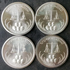 Lote de cuatro rondas universarias de plata 1972 1 oz - Imagen 1 de 3