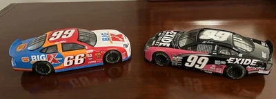 2 1998 1/24 Darrell Waltrip #66 Big Kmart Thunderbird, Jeff Burton Exide Ford Foto 1 de 4