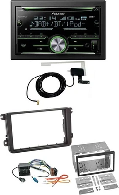 Pioneer CD USB MP3 Bluetooth 2DIN DAB Autoradio für Skoda Fabia Octavia II Rapid - Bild 1 von 4