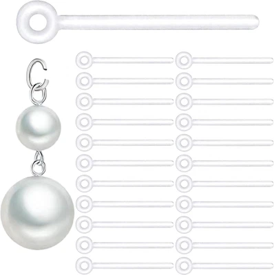 60 piezas postes para pendientes de plástico no alergénicos de seguridad alambre para orejas postes antialérgicos  Foto 1 de 4