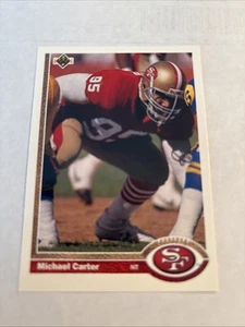 1991 Upper Deck Michael Carter San Francisco 49ers #407 SMU Mustangs - Picture 1 of 1