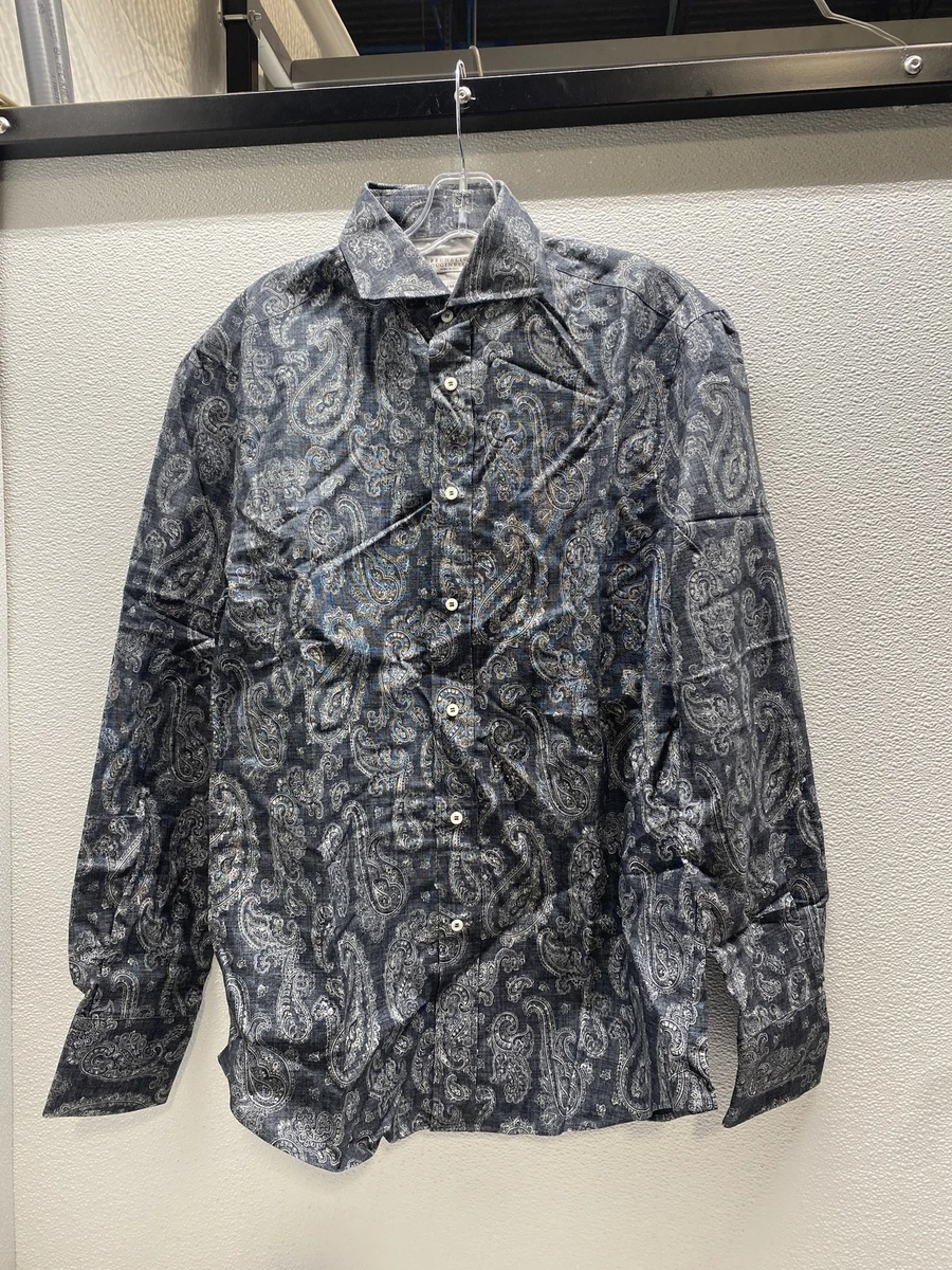 Paisley Cotton Casual Button-Down Shirts for Men for sale | eBay