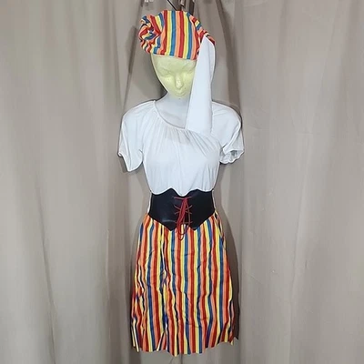 Costume Deluxe Fortune Teller Gypsy Kids Halloween 3pc Dress-Belt-Hat Rubies NEW - Image 1 of 4