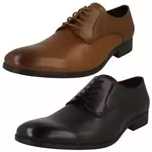 * VENTA * Zapato con cordones de cuero negro CLARKS Gilmore de encaje para hombre - Imagen 1 de 10