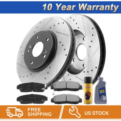 Rotores de freno delanteros + pastillas de freno para Ford Fusion, Lincoln MKZ, Mazda 6, Mercury Foto 1 de 4