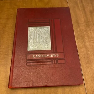Castleviews Castleberry High School Yearbook Illustrated Hardcover 1966 Vintage - Picture 1 of 10