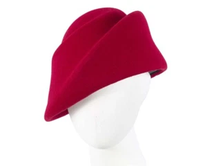 Unique red felt hat by Max Alexander RRP $159.95 100% Australian Owned Seller - Picture 1 of 6