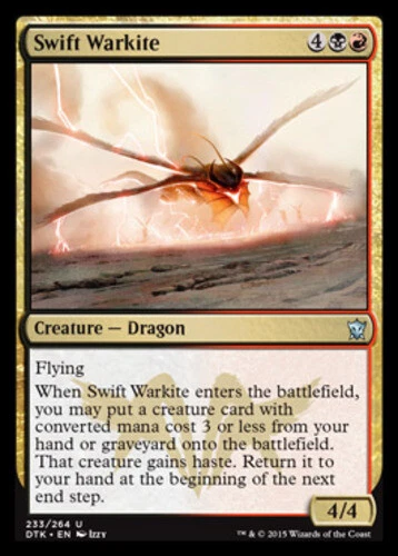Swift Warkite ~ Lightly Played Dragons of Tarkir MTG Magic UltimateMTG Multi-Col - Image 1 of 1