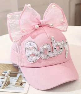 Bling Baby Little Girl Cap / Rhinestone Little Girl Hat Brand NEW!! - Picture 1 of 2