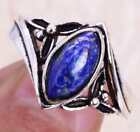 Charming Lapis Lazuli 925 Silver Plated Handmade Ring Of Us Size 6.75 Ethnic