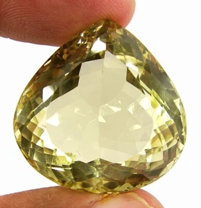 86.60 CT Natürlich Zitrone Quarz Lose Edelstein Stein Birne Schnitt Riesig - - Picture 1 of 2