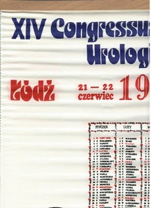 Polish urology congress 1974 Lodz rayon anniversary keepsake medicine - Picture 1 of 4