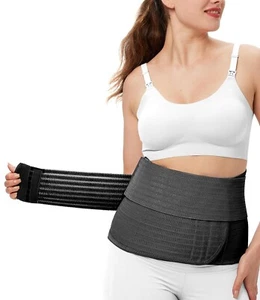 Postpartum Belly Band C Section Belly Binder Wrap Post Surgery (Medium) -Black- - Picture 1 of 8