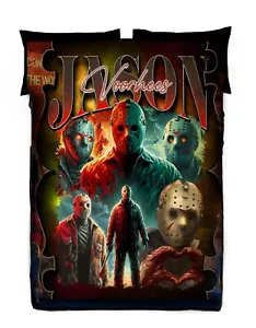Horror Film Decke - Jason - Twin Tagesdecke Oberdeckel / Vlies - Bild 1 von 2