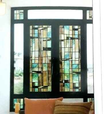 Película decorativa para ventanas City Lights 24" x 36" extraíble lavable Foto 1 de 4