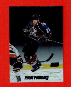 1999-00 Stadium Club CHROME insert # 8 Peter Forsberg COLORADO AVALANCHE