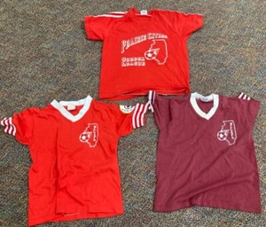 Vintage Youth Soccer Jerseys Medium 10/12 USA Made 3 Shirts Total - Picture 1 of 5
