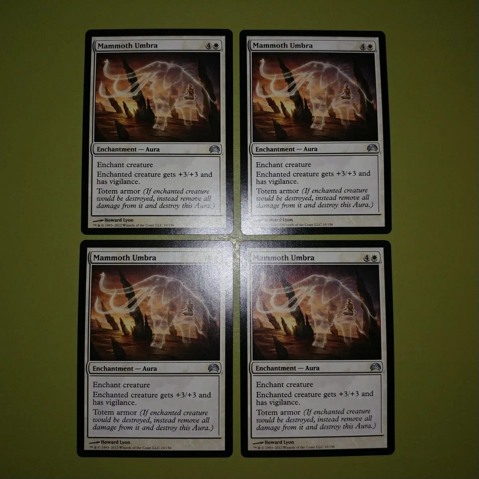 Mammoth Umbra x4 Planechase 2012 4x Playset Magic the Gathering MTG  - Image 1 of 1